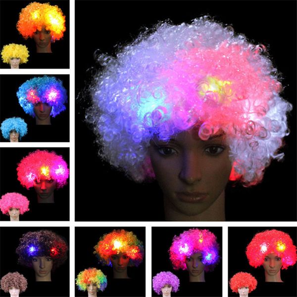 halloween christmas explosive head wig disco fluffy soccer fan led wigs circus fancy dress hair xmas party cosplay clown wig 300pcs t1i1014
halloween christmas explosive head wig disco fluffy soccer fan led wigs circus fancy dress hair xmas party cosplay clown wig 300pcs t1i1014