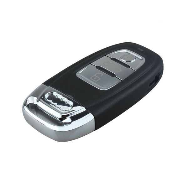 3button smart remote key shell replacement for car audi a4l a6l a5 q5 key shell insert small key