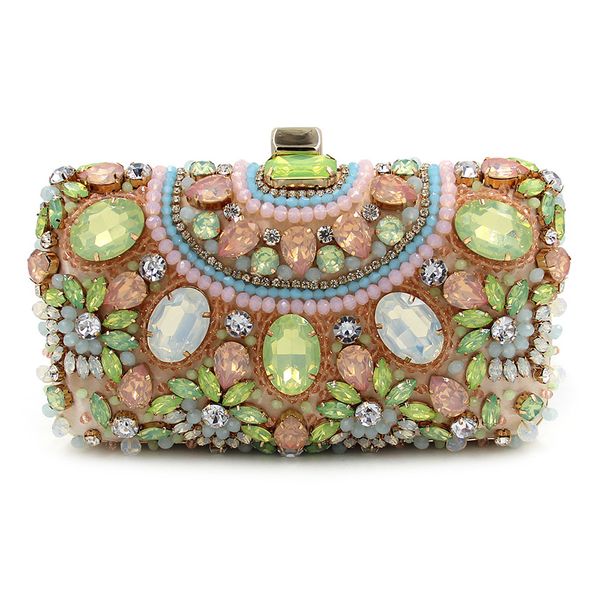 luxury crystal women wedding clutch handbag evening bag floral beading party purses new designer
luxury crystal women wedding clutch handbag evening bag floral beading party purses new designer