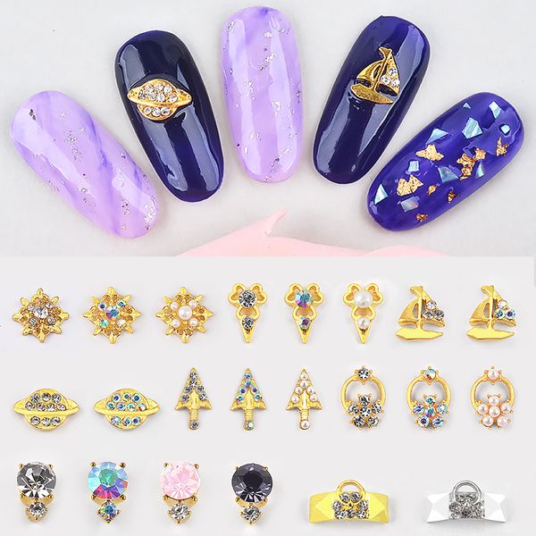 5pcs alloy ab crystal nail rhinestones 3d charm pearl nail art decorations metal studs for diy creative manicure accessories, Silver;gold
5pcs alloy ab crystal nail rhinestones 3d charm pearl nail art decorations metal studs for diy creative manicure accessories, Silver;gold