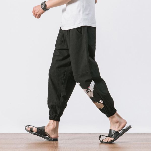 summer 2018 new chiense style pants, Black
summer 2018 new chiense style pants, Black