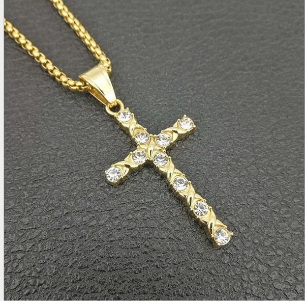 diamond pendant, european and american men's necklace, european and american religious jewelry, Silver
diamond pendant, european and american men's necklace, european and american religious jewelry, Silver