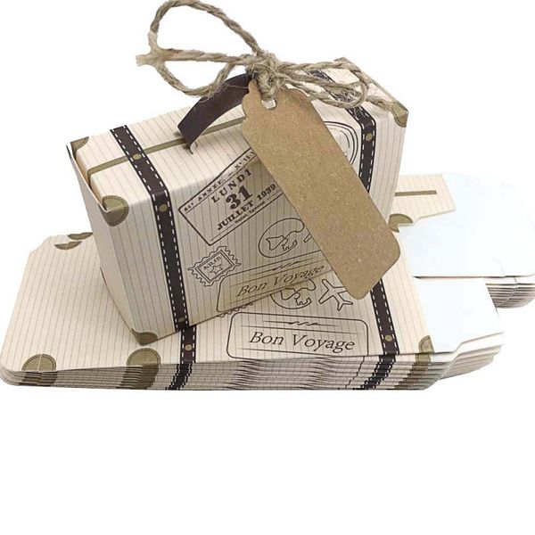 creative mini suitcase candy box candy packaging carton wedding gift box event party supplies wedding favors with card
creative mini suitcase candy box candy packaging carton wedding gift box event party supplies wedding favors with card