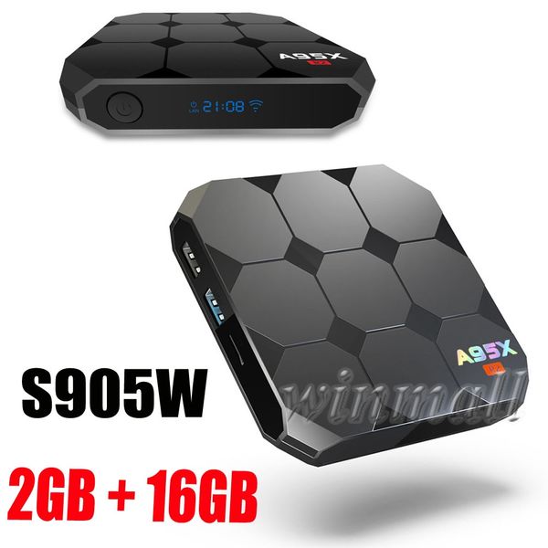 

A95X R2 Smart TV Box Android 7.1 Quad Core Amlogic S905W Android TV Box 2GB 16GB 4K HD WiFi медиа-плеер