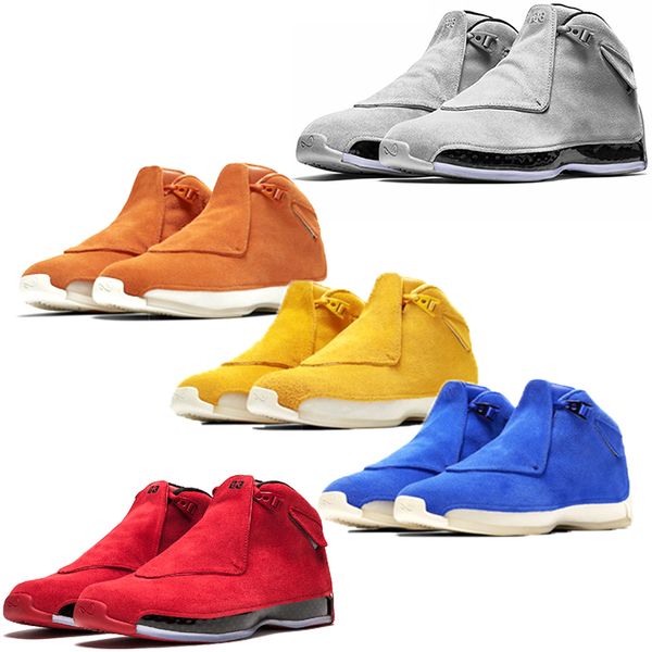 Mens 18 OG Black Royal ASG All Star Basketball Shoes 18s Orange Ochre Racer Blue White Yellow Grey Suede 86V 74G sport Sneakers
Mens 18 OG Black Royal ASG All Star Basketball Shoes 18s Orange Ochre Racer Blue White Yellow Grey Suede 86V 74G sport Sneakers