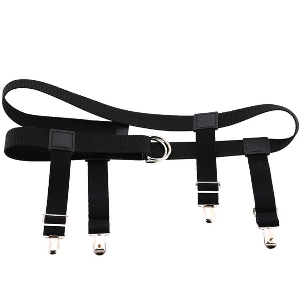 adjustable suspender braces elastic belts non-slip locking clamps clips (black, Black;white
adjustable suspender braces elastic belts non-slip locking clamps clips (black, Black;white