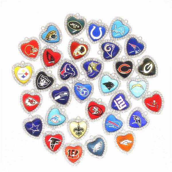 mix 32 football sports dangle charms glass crystal heart charms diy bracelet pendants jewelry hanging floating necklace charms, Bronze;silver
mix 32 football sports dangle charms glass crystal heart charms diy bracelet pendants jewelry hanging floating necklace charms, Bronze;silver