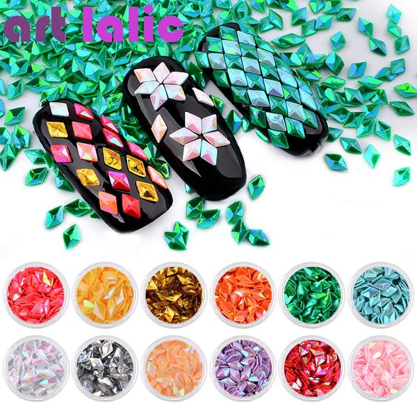 artlalic 12pcs/set diy colorful laser rhombus solid nail decorations glitter 12 colors sequins nail jewelry accessories sale, Silver;gold
artlalic 12pcs/set diy colorful laser rhombus solid nail decorations glitter 12 colors sequins nail jewelry accessories sale, Silver;gold