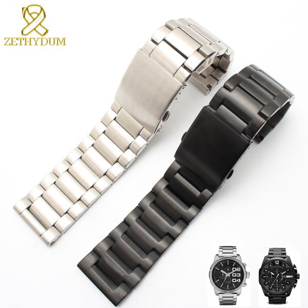 stainless steel bracelet solid metal watchband 24 26 28mm men's watch strap wristwatches band for dz4209 dz4215 dz4283 dz1844, Black;brown
stainless steel bracelet solid metal watchband 24 26 28mm men's watch strap wristwatches band for dz4209 dz4215 dz4283 dz1844, Black;brown