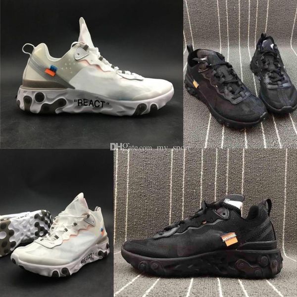 2018 Newest React Element 87 Virgil Designer Running Shoes Athletic Sport Sneakers Black White Fashion Outdoor Trainers
2018 Newest React Element 87 Virgil Designer Running Shoes Athletic Sport Sneakers Black White Fashion Outdoor Trainers