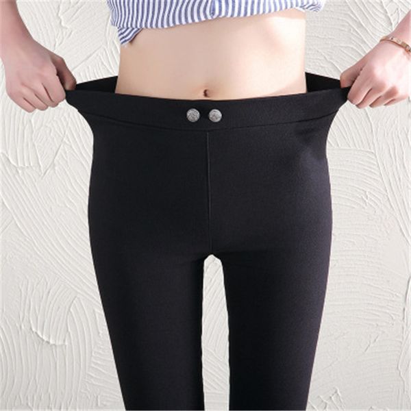 europe russia new women thin casual leggings black anti-pilling cute button decoration super elastic high waist slim full pants
europe russia new women thin casual leggings black anti-pilling cute button decoration super elastic high waist slim full pants