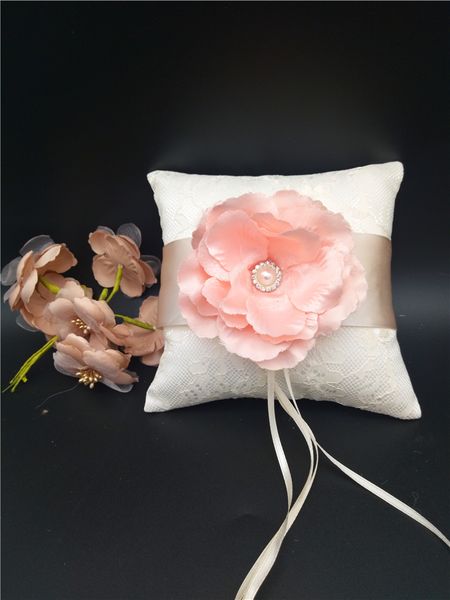 new wedding ring pillow with ribbons flower wedding ring holder marriage ring cushion bearer 15x15cm wedding party decoration a003
new wedding ring pillow with ribbons flower wedding ring holder marriage ring cushion bearer 15x15cm wedding party decoration a003