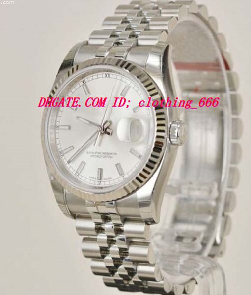 luxury watches 116234 18k white gold 41mm watch stainless steel bracelet automatic fashion men's watch wristwatch, Slivery;brown
luxury watches 116234 18k white gold 41mm watch stainless steel bracelet automatic fashion men's watch wristwatch, Slivery;brown