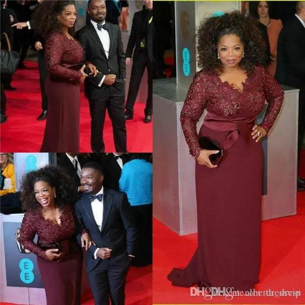 2019 oprah winfrey burgundy long leeve lace mode t mother of the bride evening dre e cu tom plu ize celebrity red carpet gown
2019 oprah winfrey burgundy long leeve lace mode t mother of the bride evening dre e cu tom plu ize celebrity red carpet gown