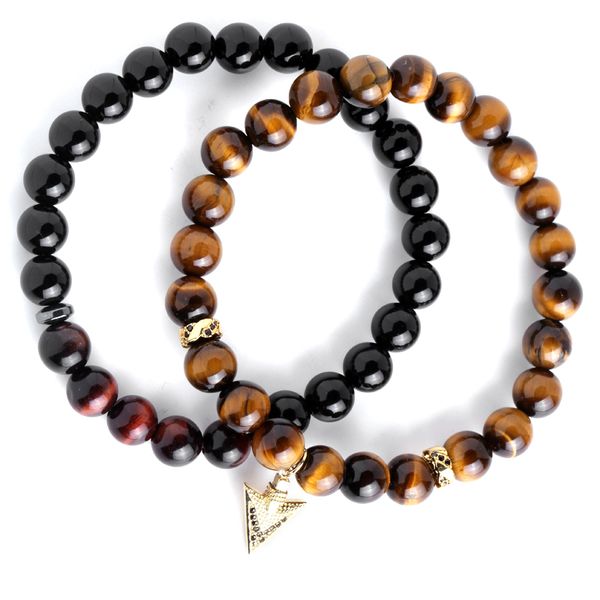 magic fish beads bracelets natural stone tiger eye delicate triangle inlaid zircon accessories male bracelet jewelry joyeria new, Black
magic fish beads bracelets natural stone tiger eye delicate triangle inlaid zircon accessories male bracelet jewelry joyeria new, Black