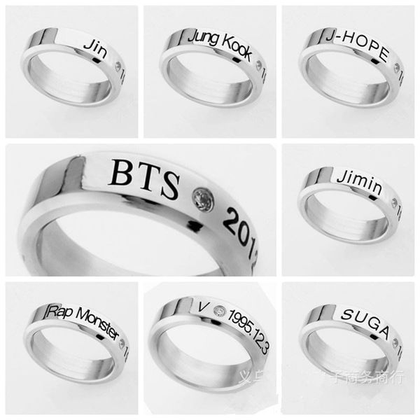 whole sale8 style bangtan boys bts ring rap monster jimin jin suga v j-hope jung kook jewelry rings accessories for men women female, Golden;silver
whole sale8 style bangtan boys bts ring rap monster jimin jin suga v j-hope jung kook jewelry rings accessories for men women female, Golden;silver