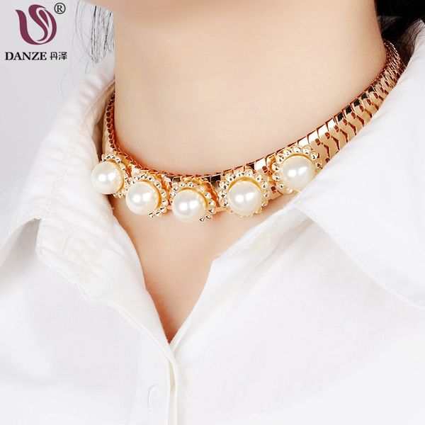 danze vintage snake chain simulated pearl choker necklace for women crystal paved round collar jewelry wholesale bulk price, Golden;silver
danze vintage snake chain simulated pearl choker necklace for women crystal paved round collar jewelry wholesale bulk price, Golden;silver