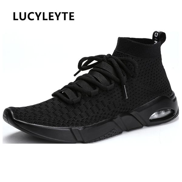 lycra stretch cloth upper pu shoe soles cross lace large size sneakers men socks absorber running shoes black and red
lycra stretch cloth upper pu shoe soles cross lace large size sneakers men socks absorber running shoes black and red