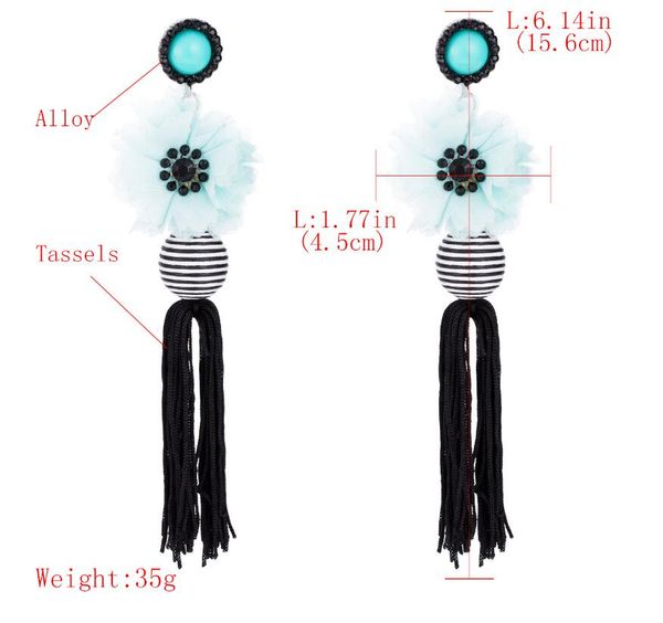 big flower tassel earrings floral statement earrings 2018 fashion fringing long earing bohemian ethnic jewellery trendy, Silver
big flower tassel earrings floral statement earrings 2018 fashion fringing long earing bohemian ethnic jewellery trendy, Silver