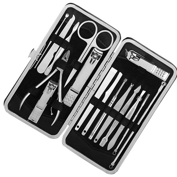 16 pcs manicure pedicure tools travel kit nail pusher nipper cutter scissors ears picker file nails tools gift
16 pcs manicure pedicure tools travel kit nail pusher nipper cutter scissors ears picker file nails tools gift