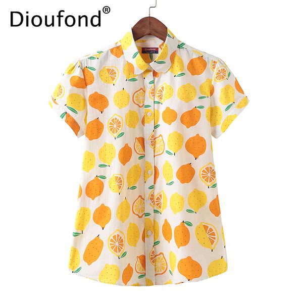 dioufond 2018 summer cotton lemon print short sleeve blouse shirt white women loose hawaiian fashion big size s-5xl
dioufond 2018 summer cotton lemon print short sleeve blouse shirt white women loose hawaiian fashion big size s-5xl