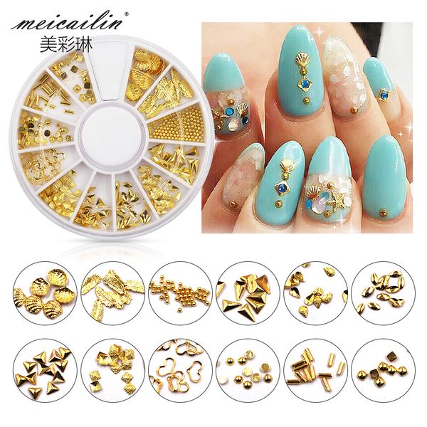 wholesale12 color/set gold silver mix nail art beauty metal patch ornaments rivets nest nail sequins rhinestones decorations, Silver;gold
wholesale12 color/set gold silver mix nail art beauty metal patch ornaments rivets nest nail sequins rhinestones decorations, Silver;gold
