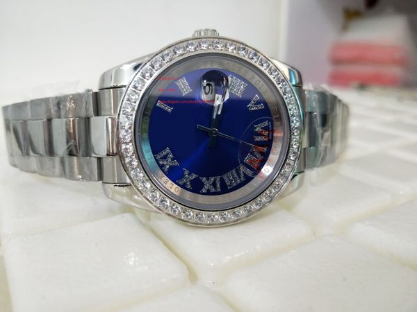 factory supplier luxury wristwatches sapphire glass 41mm day-date blue dial diamond bezel automatic mechanical mens watches, Slivery;brown
factory supplier luxury wristwatches sapphire glass 41mm day-date blue dial diamond bezel automatic mechanical mens watches, Slivery;brown