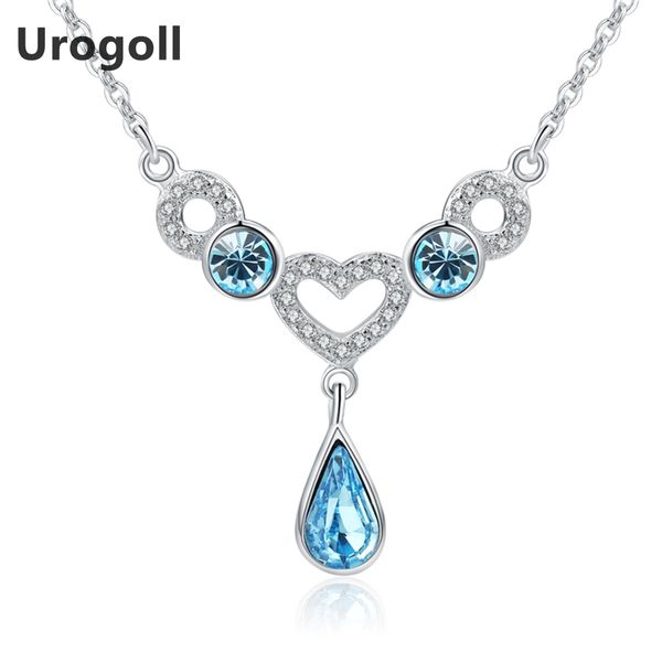 new 925 sterling silver necklaces for women sterling silver jewelry heart & water drops crystal pendant necklaces lover gift
new 925 sterling silver necklaces for women sterling silver jewelry heart & water drops crystal pendant necklaces lover gift