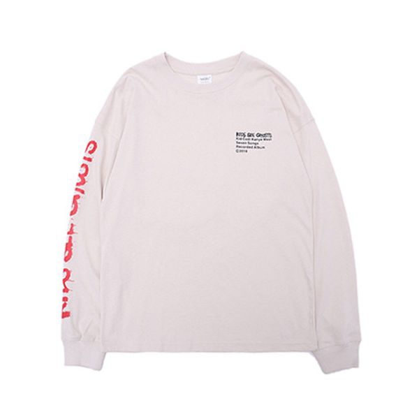 kids see ghosts ghosts t-shirt men 2020 autumn round neck letter printing loose style men's long sleeved tee shirts cotton, Black
kids see ghosts ghosts t-shirt men 2020 autumn round neck letter printing loose style men's long sleeved tee shirts cotton, Black