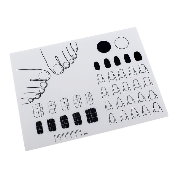 nail art stamping mat silicone workspace stamping plate nail polish practice pad sticker guide palette tools manicure mat, Silver
nail art stamping mat silicone workspace stamping plate nail polish practice pad sticker guide palette tools manicure mat, Silver