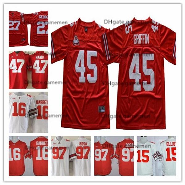 ohio state buckeyes 27 eddie george 45 archie griffin 1 justin fields 2 chase young stitched college jersey, Black;red
ohio state buckeyes 27 eddie george 45 archie griffin 1 justin fields 2 chase young stitched college jersey, Black;red