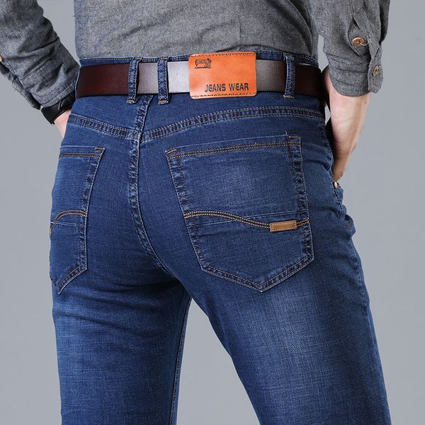 hcxy 2018 spring men jeans business casual straight slim fit jeans quality fabric denim pants trousers classic cowboys size 42, Blue
hcxy 2018 spring men jeans business casual straight slim fit jeans quality fabric denim pants trousers classic cowboys size 42, Blue
