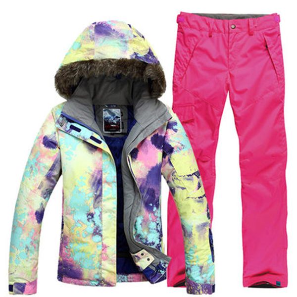 gsou snow new women's single double board ski suit winter thermal waterproof windproof ski coat pants size xs-l
gsou snow new women's single double board ski suit winter thermal waterproof windproof ski coat pants size xs-l