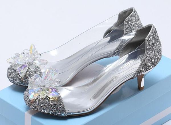 2018 new cinderella same crystal shoes, seven color diamond drill shoes, high-end transparent and bright wedding shoes, Black
2018 new cinderella same crystal shoes, seven color diamond drill shoes, high-end transparent and bright wedding shoes, Black