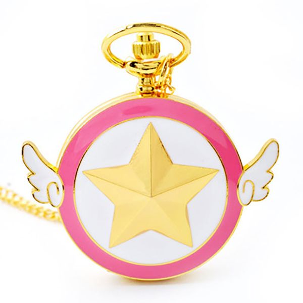 women's casual pocket watch cartoon pentagram wings quartz pocket watch analog pendant necklace womens gifts, Slivery;golden
women's casual pocket watch cartoon pentagram wings quartz pocket watch analog pendant necklace womens gifts, Slivery;golden