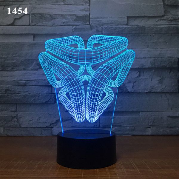 7 Colors Light Changes Home Decoration Magic Structure Lamp Amazing Visualization Optical Illusion Awesome 3D LED Night Light
7 Colors Light Changes Home Decoration Magic Structure Lamp Amazing Visualization Optical Illusion Awesome 3D LED Night Light