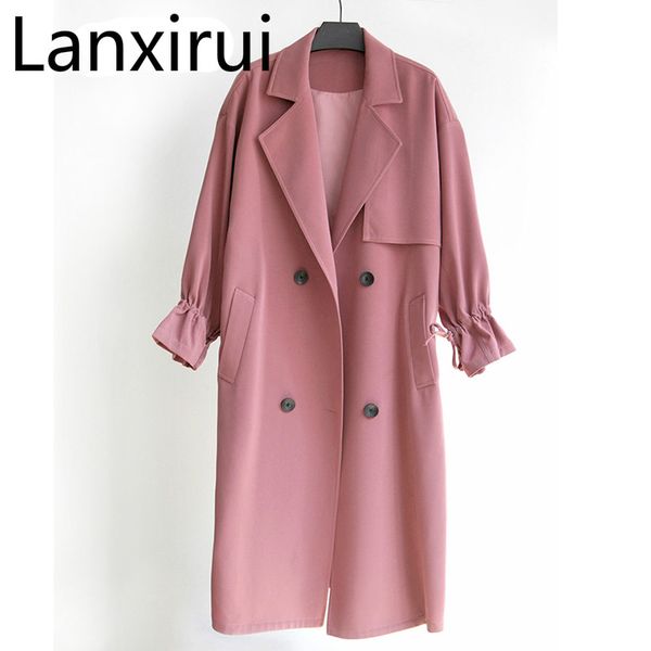 pink especial women trench over coat fashion lady long trenchs outerwear turn down collar sash black buttons, Tan;black
pink especial women trench over coat fashion lady long trenchs outerwear turn down collar sash black buttons, Tan;black