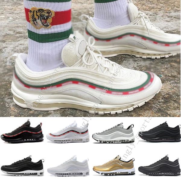 Cushion 97s 97 OG QS Metallic Gold Silver Bullet Triple Black ALL White 3M PRM Black Speed Grey Mens Running Shoes For Men s Sports Sneakers
Cushion 97s 97 OG QS Metallic Gold Silver Bullet Triple Black ALL White 3M PRM Black Speed Grey Mens Running Shoes For Men s Sports Sneakers