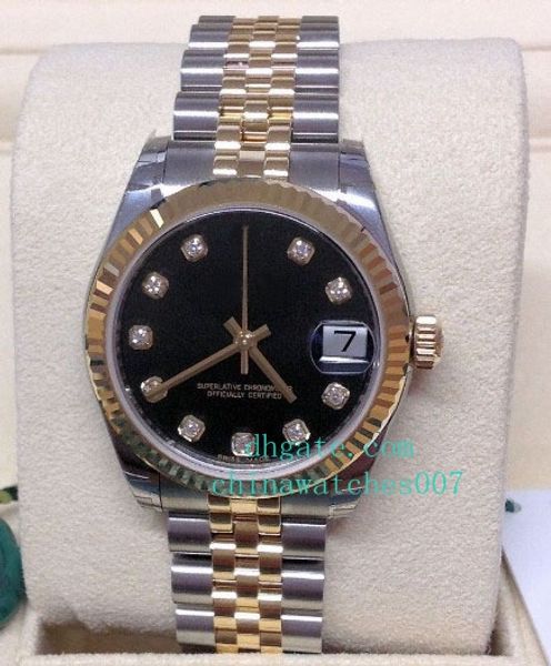 watch lady 178273 31mm black diamond dial 2018 luxury stainless steel automatic ladies women's watches, Slivery;brown
watch lady 178273 31mm black diamond dial 2018 luxury stainless steel automatic ladies women's watches, Slivery;brown