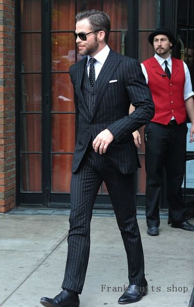 black stripes men suits 2018 italian design business men formal party tuxedos office work wear (jacket+pants+vest, White;black
black stripes men suits 2018 italian design business men formal party tuxedos office work wear (jacket+pants+vest, White;black