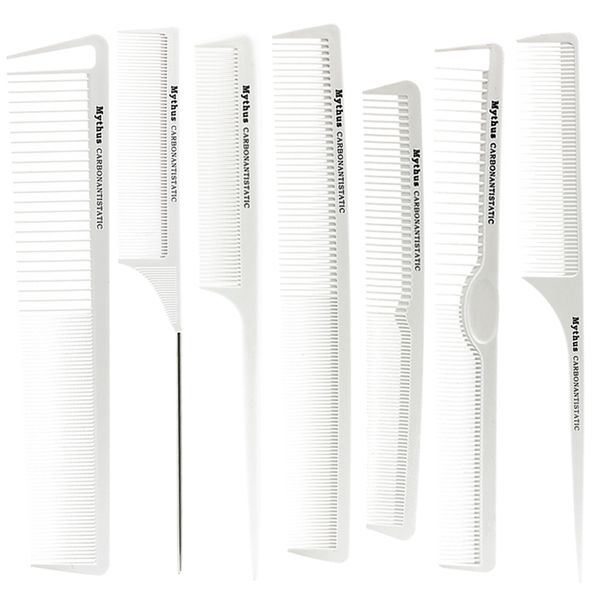 pro hairdresser carbon comb in white color popular heat resistant hair cutting comb set in 7 designs barber favorite set, Silver
pro hairdresser carbon comb in white color popular heat resistant hair cutting comb set in 7 designs barber favorite set, Silver