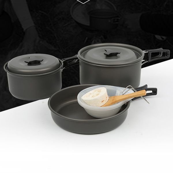 lightweight & portable outdoor camping hiking cookware backpacking cooking picnic bowl pot pan set fit for two or three people h227q
lightweight & portable outdoor camping hiking cookware backpacking cooking picnic bowl pot pan set fit for two or three people h227q