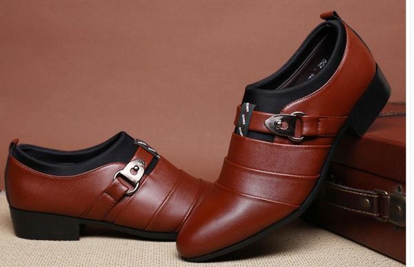 men's shoes in spring and autumn low heel pointed end@128, Black
men's shoes in spring and autumn low heel pointed end@128, Black