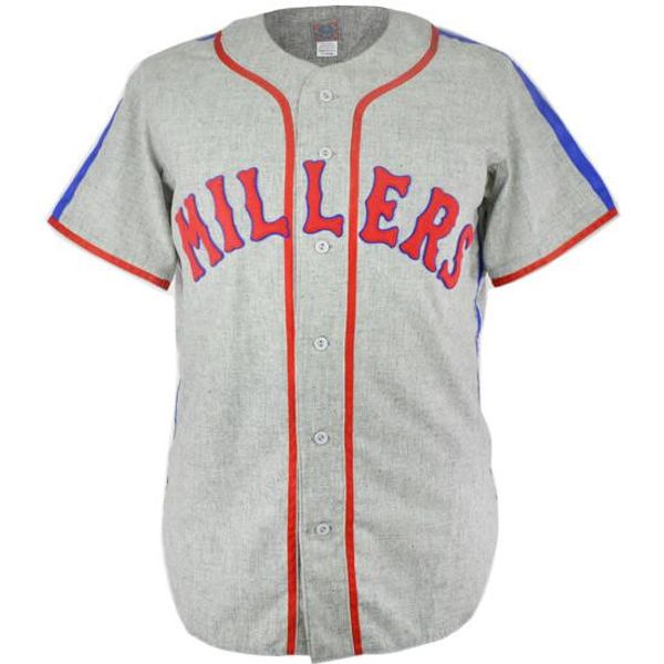 Minneapolis Millers 1944 Road Jersey 100% Stitched Embroidery Logos Vintage Baseball Jerseys Custom Any Name Any Number Free Shipping
Minneapolis Millers 1944 Road Jersey 100% Stitched Embroidery Logos Vintage Baseball Jerseys Custom Any Name Any Number Free Shipping