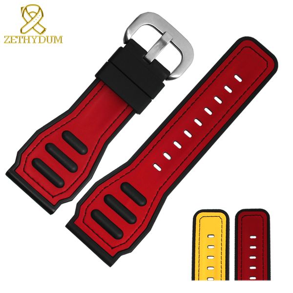 silicone wristband bracelet 28mm watch band sport watchband yellow red color rubber watch strap for friday accessories, Black;brown
silicone wristband bracelet 28mm watch band sport watchband yellow red color rubber watch strap for friday accessories, Black;brown