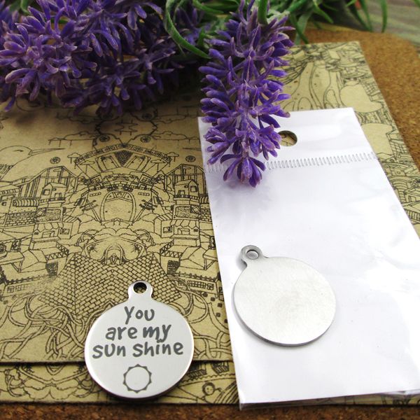 40pcs--"you are my sun shine"stainless steel charms more style for choosing diy charms pendants for necklace, Bronze;silver
40pcs--"you are my sun shine"stainless steel charms more style for choosing diy charms pendants for necklace, Bronze;silver