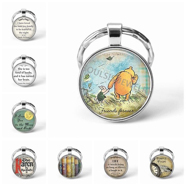 trendy animal symbol keychain cute cartoon bear art pendant ring jewelry glass cabochon key chain boy gift, Silver
trendy animal symbol keychain cute cartoon bear art pendant ring jewelry glass cabochon key chain boy gift, Silver