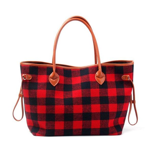 women tote bag black and red plaid canvas christmas fashion handbag buffalo check handbag with pu handle and bottom storage maternity bags
women tote bag black and red plaid canvas christmas fashion handbag buffalo check handbag with pu handle and bottom storage maternity bags