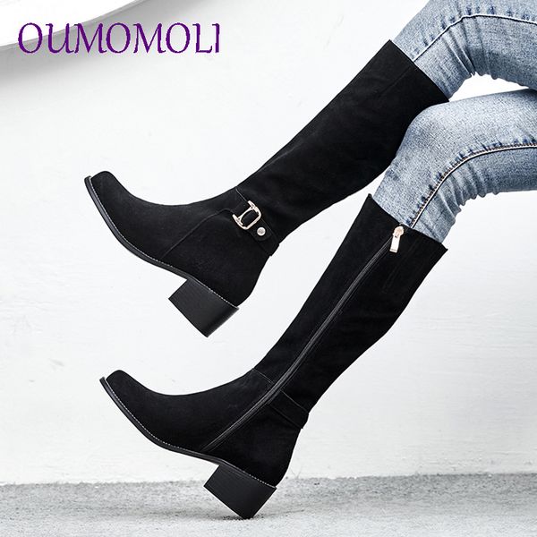 new black wide med heels 2.5cm belt buckle round toe shoes woman cow suede casual winter mid boots large size 34-43
new black wide med heels 2.5cm belt buckle round toe shoes woman cow suede casual winter mid boots large size 34-43