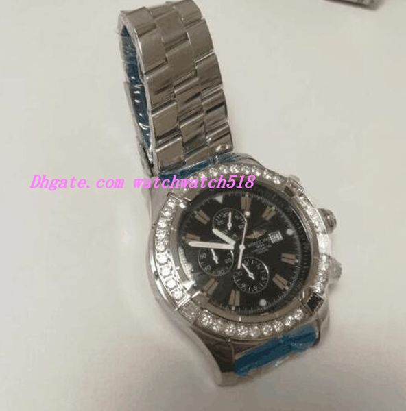 luxury watches mens evolution 44mm quartz movement stainless steel 5.50 carat diamonds bezel fashion brand men's watch wristwatch, Slivery;brown
luxury watches mens evolution 44mm quartz movement stainless steel 5.50 carat diamonds bezel fashion brand men's watch wristwatch, Slivery;brown